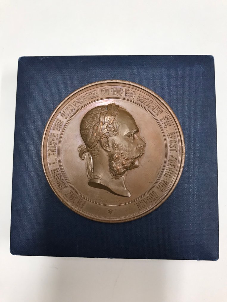 Østerrike. Bronzmedal 1873 Medal from Weltausstellung 1873 Wien/World Fair 1873 Vienna by K Schwenzer in box, possible (Ingen reservasjonspris) #2.1