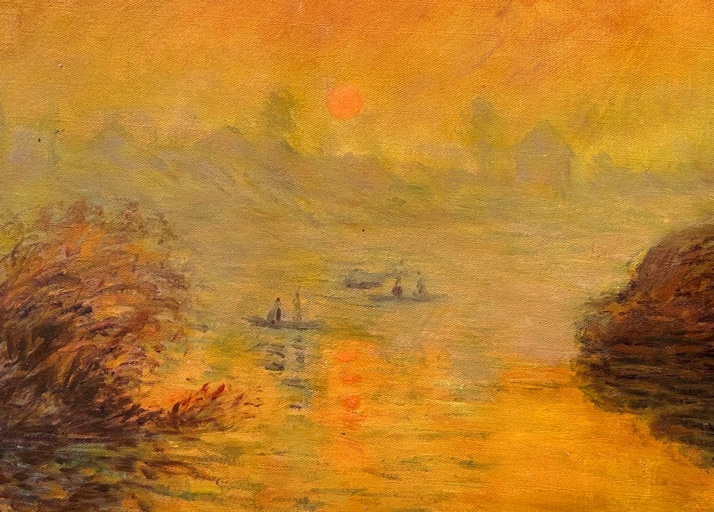After Claude Monet - Sunset on the Seine at Lavacourt #4.3