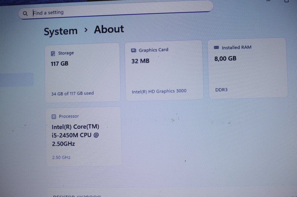 Nice find: Samsung Series 7 Chrono 700z - Intel Core i5 2.5Ghz CPU, 8GB RAM, 128GB SSD, Windows 11 - Bærbar computer #2.1