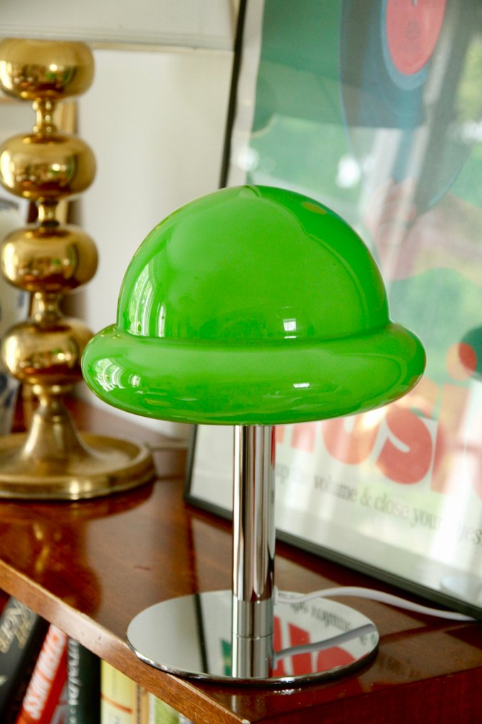 台灯 - 玻璃, 铬 - Radium Bauhaus space age #4.3