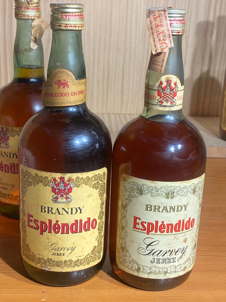 Garvey - Brandy esplendido - b. Década de 1970 - 1,0 litros - 4 botellas #4.3