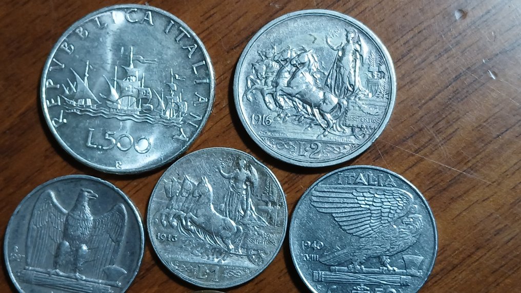 Italy. Lotto 6 monete (4 in argento) (No reserve price) #2.1