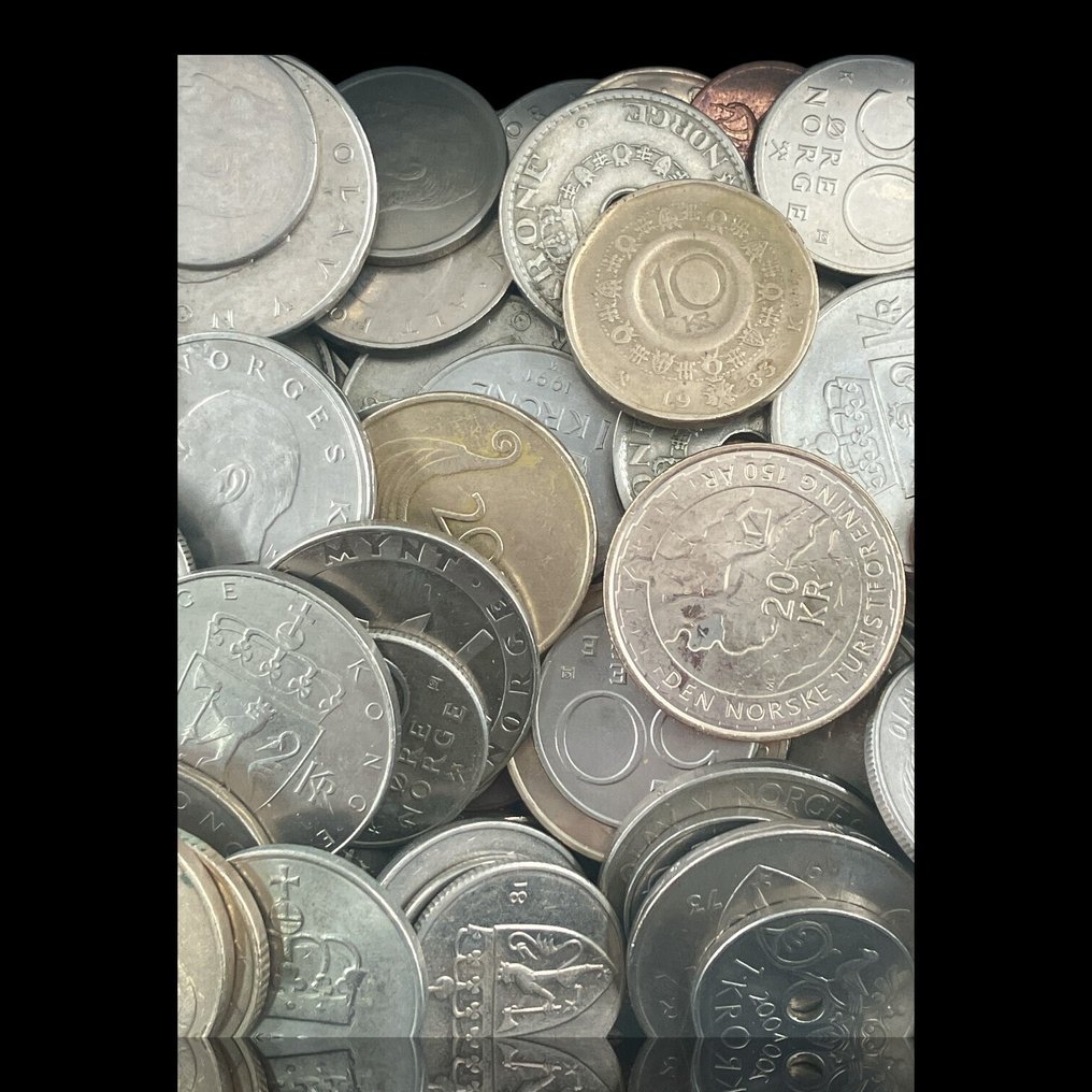 Sverige. Lote de 166 Moedas da Suécia, Várias datas, Vários Metais Várias Datas  (Utan reservationspris) #1.0