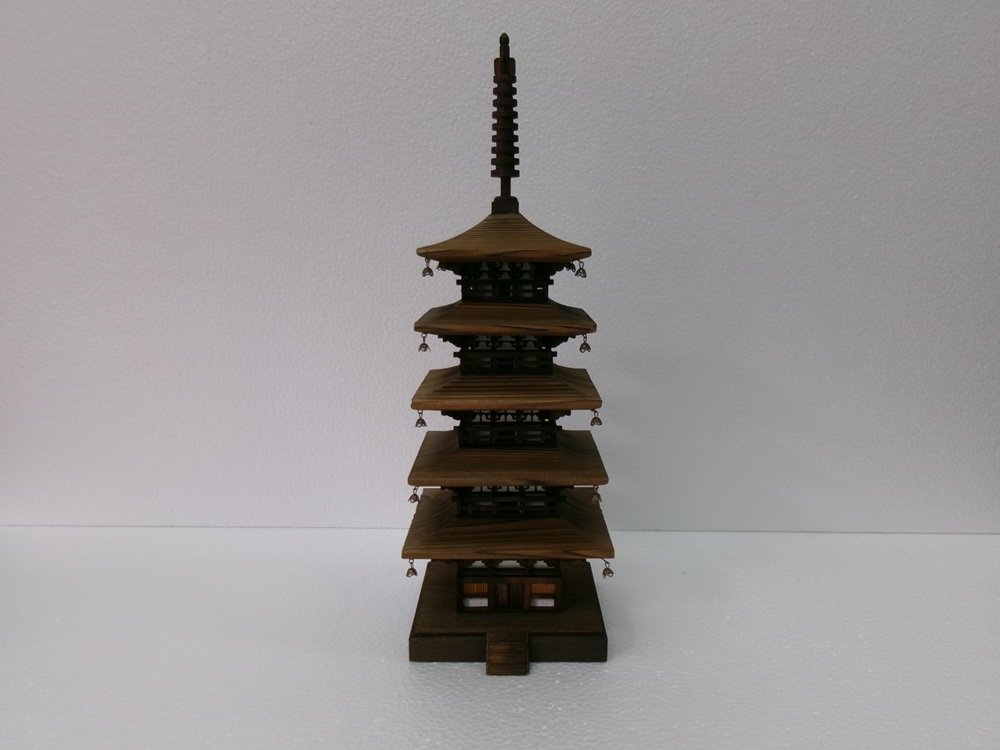 木 - 奈良法隆寺五重塔 - 昭和年代(1926-1989)  (沒有保留價) #1.0