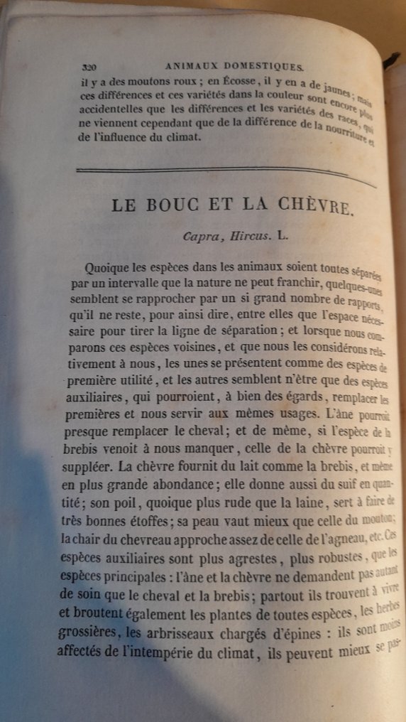Comte de Buffon - Oeuvres complètes: volumes 10 et 11 les animaux quadrupèdes (sauvages et domestiques) - 1833-1834 #4.3