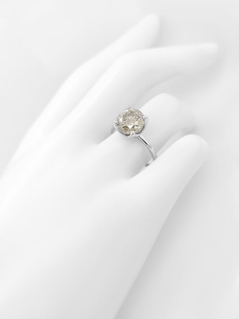 沒有保留價 - 戒指 - 14 克拉 白金 -  2.53ct. tw. 鉆石 (天然彩色) - IGI 证书 #4.3