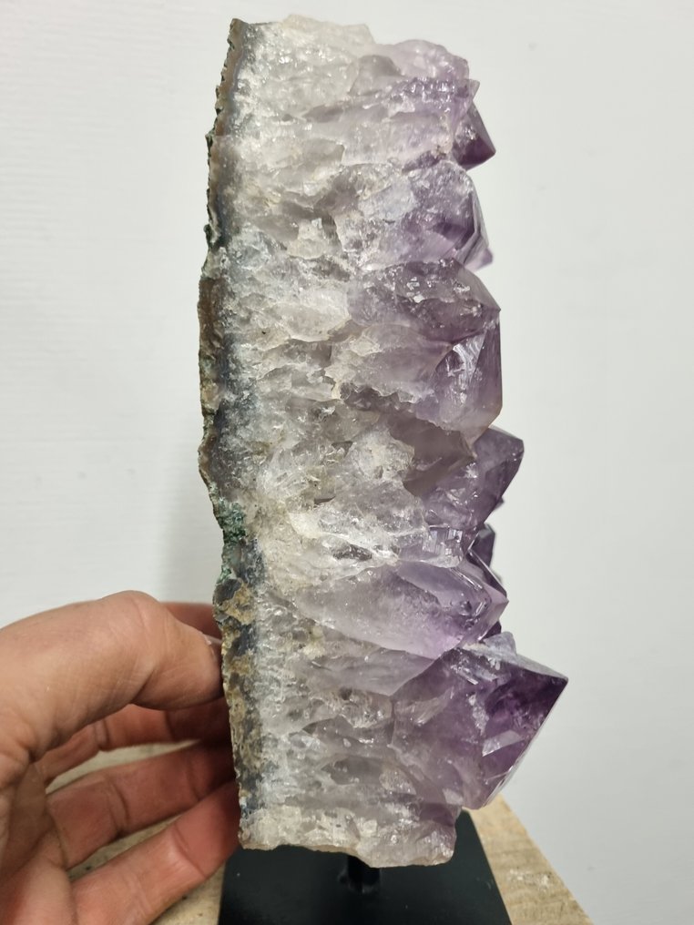 NO RP - ametista viola HQ su supporto in acciaio di lusso. - Altezza: 235 mm - Larghezza: 120 mm- 2334 g #3.2