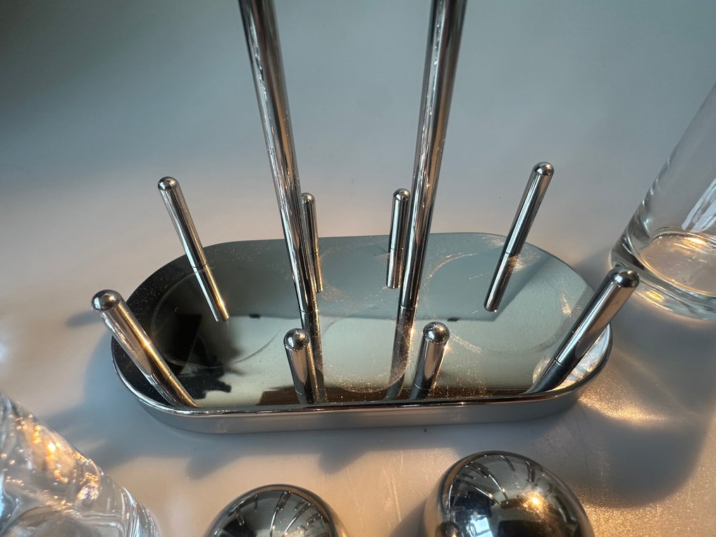 Alessi - Condiment set - - Ettore Sottsass - Δίσκος - 5070-serie - κρύσταλλο #3.2