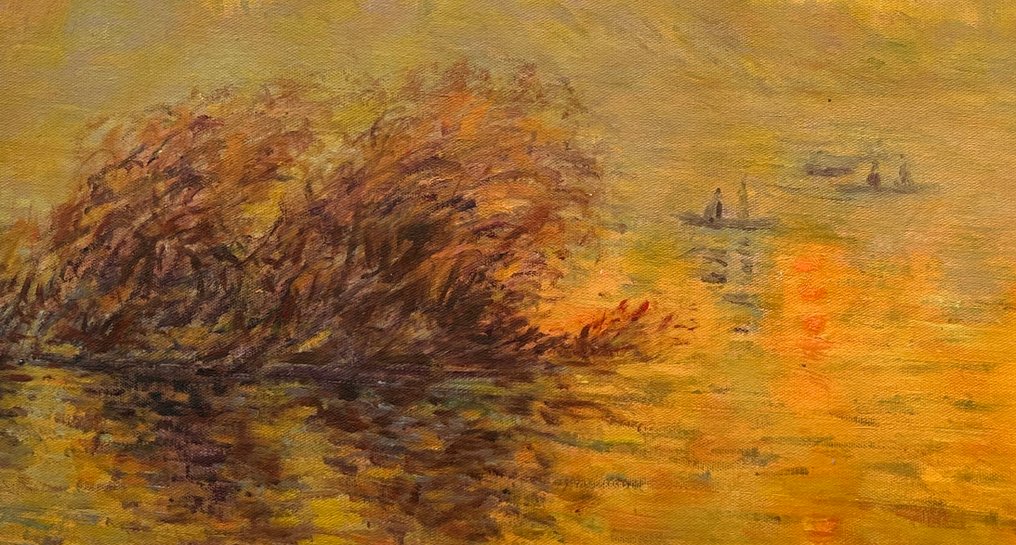 After Claude Monet - Sunset on the Seine at Lavacourt #2.1