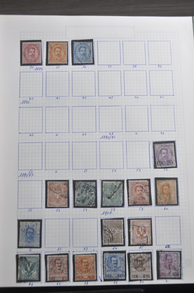 意大利、梵蒂冈和圣马力诺  - 从经典收藏开始，包括相册、存货册和存货纸。 #2.1