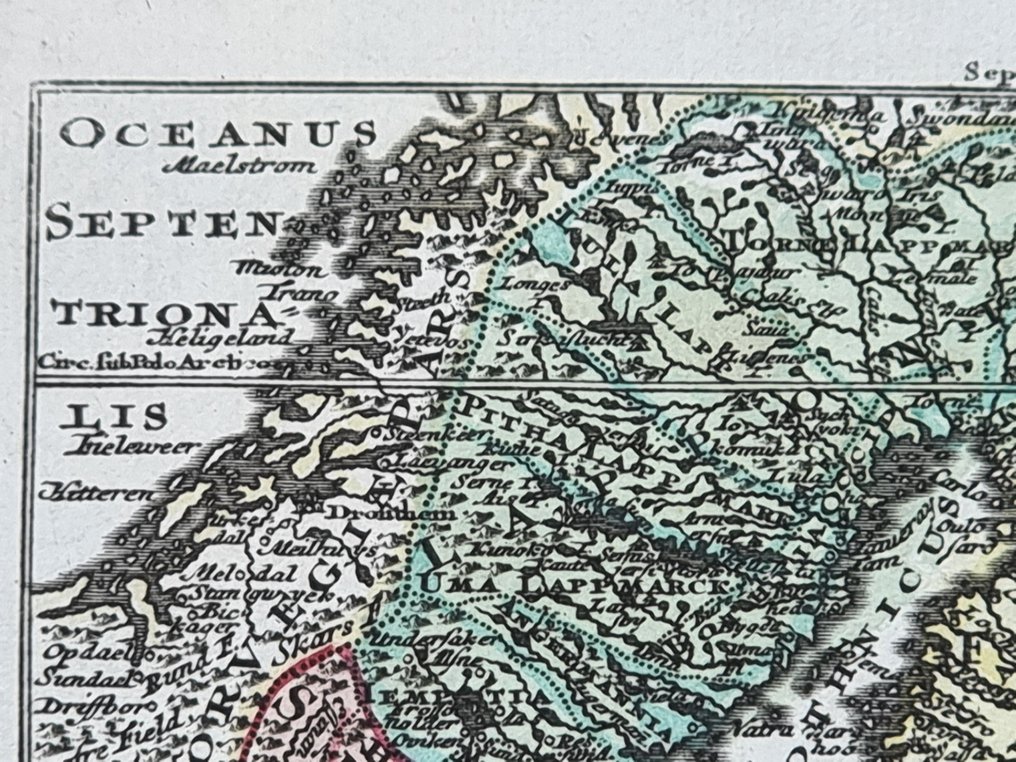 Sweden - Mappa; Tobias Conrad Lotter (1717-1777) - Lobeck Tobias (notizie 1730-1750) - "REGNUM SUECIA" - 1721-1750 #4.3
