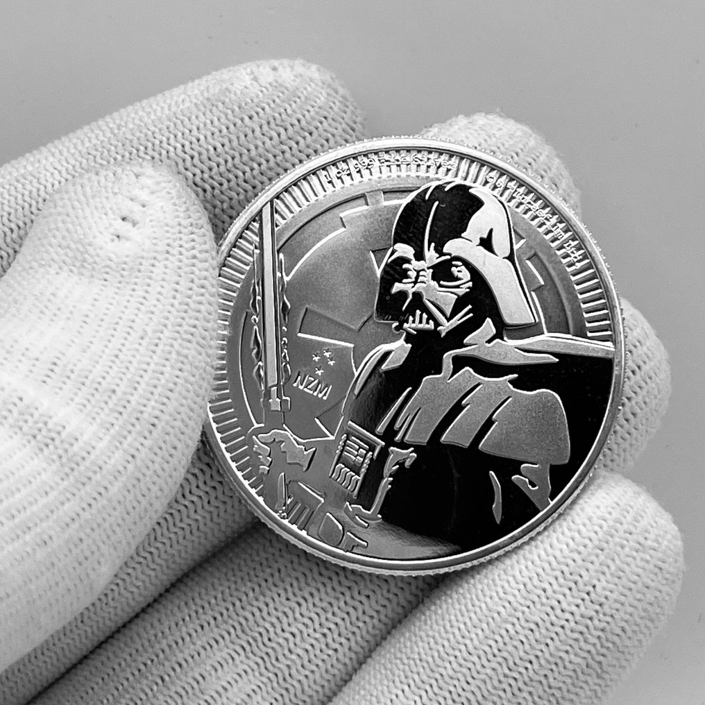 Niue. 2 Dollars 2019 – Star Wars: Darth Vader – 1 oz Silver coin – Ag .999 (Sem preço de reserva) #2.1