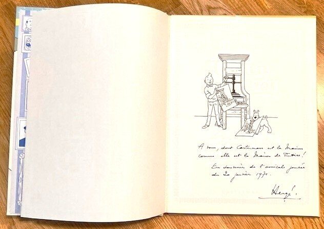 Tintin T20 - Tintin au Tibet (B39)- Édition spéciale avec dédicace imprimée au personnel Casterman - 1 Album - Limitierte Auflage #4.3