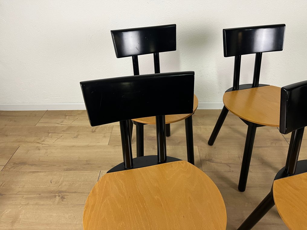 Schiffini - Vico Magistretti - Καρέκλα (4) - Ξύλο, Βαμμένο ξύλο #4.3