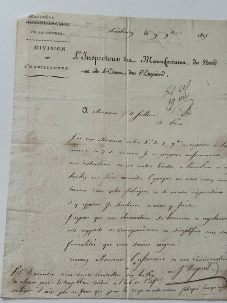 Document - Dynastie Seillière - Ensemble exceptionnel de 12 documents financiers liés à la dynastie Seillière - 1815 #1.0