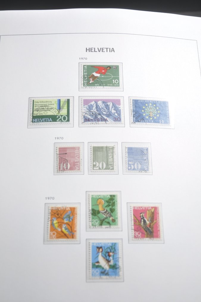 Schweiz - Sammlung von klassischer Philatelie in verschiedenen Sammelordnern und Alben, einschließlich eines #1.0