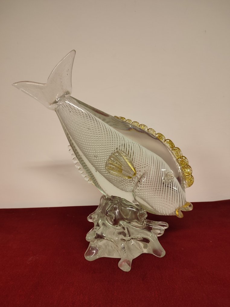 Γλυπτό, Coppia di carpe - 30 cm - Γυαλί Murano #1.0