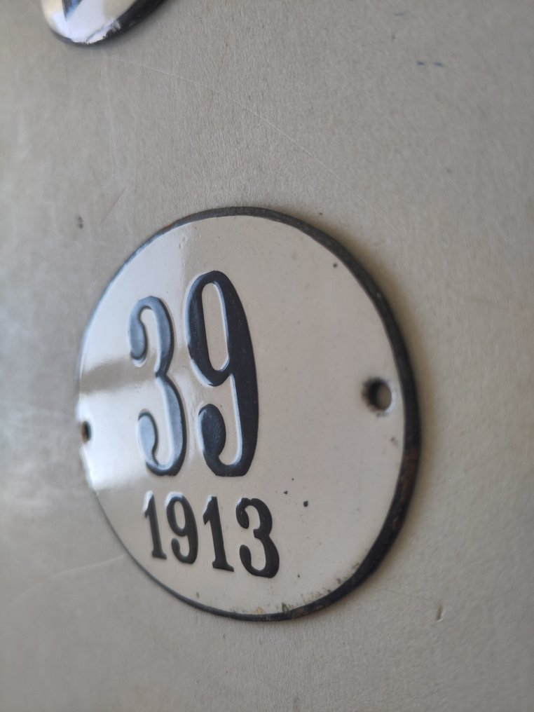 4 Schilder Zahlen Typographie - Enseigne en émail (4) - Émail #3.2