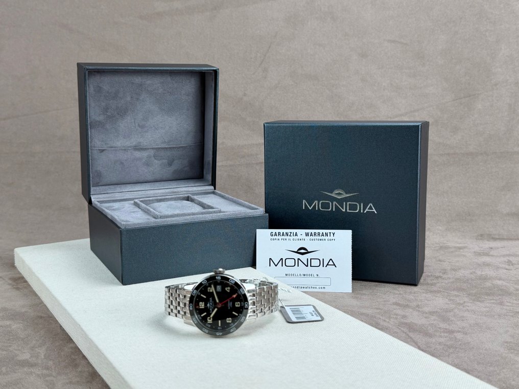 Mondia - Heritage 1946 GMT Automatic - Sem preço de reserva - MI-823-SS-BK-CM - Homem - Depois de 2020 #2.1