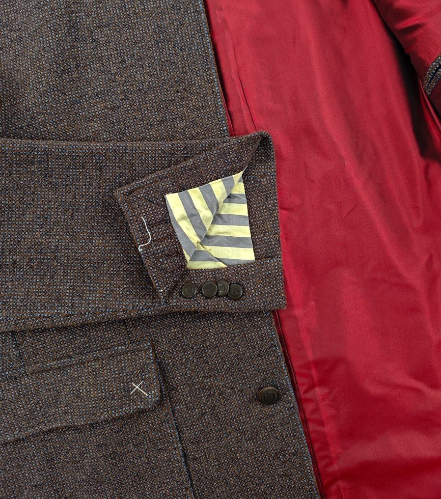 RUBINACCI NAPOLI RRP 1940€ Brown Sahariana Guru Jacket Wool / Cotton - 54 IT - Bleiseri - Uudet lapulliset #4.3