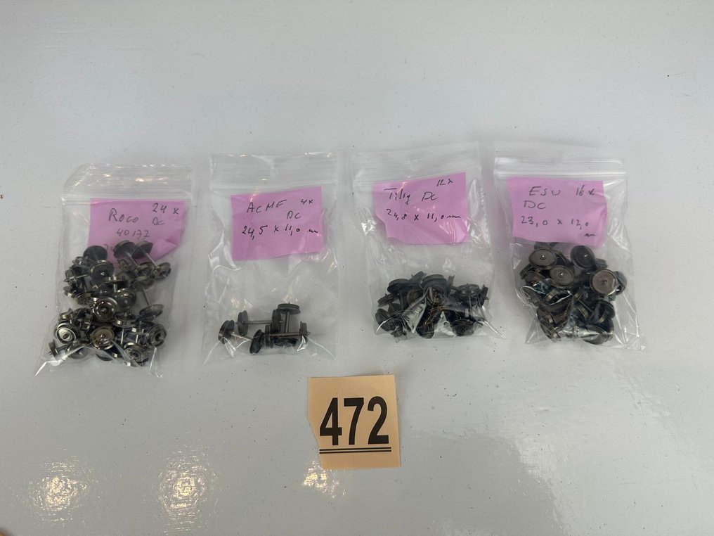 Roco, ACME, Tillig, ESU H0 - Accesorio para tren a escala (56) - Ruedas de corriente continua x 56 #1.0