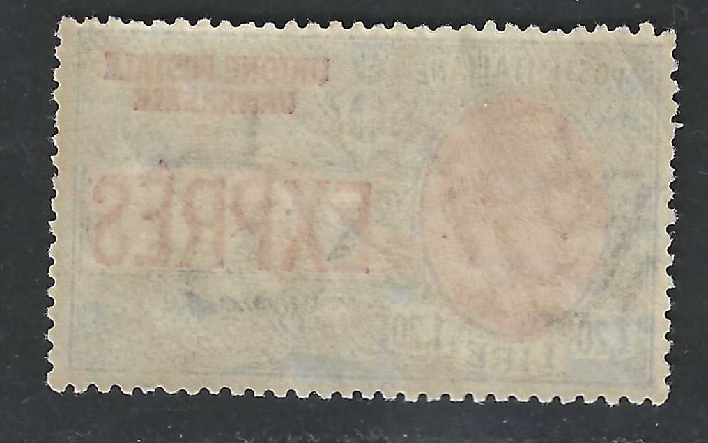Royaume d’Italie 1922 - Regno Espresso non émis de 1,20 L. n°8. Nouveau caoutchouc complet MNH bien centré. - Sassone: Regno Espresso n.8 NE #1.0