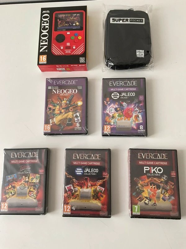 Evercade - Limited Edition Neo Geo MVS Pocket Hyper Mega Tech - Console per videogiochi + giochi - Nella scatola originale #1.0