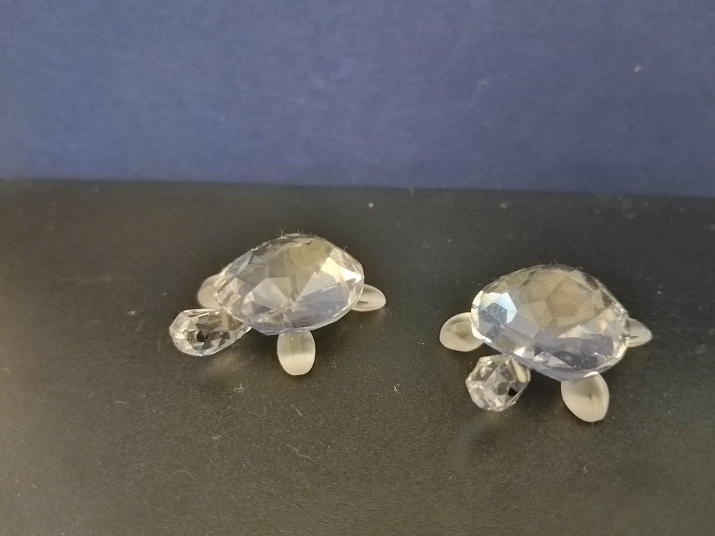 Swarovski - Figurine - Baby schildpadden - Box + Certificate (2) - Crystal #2.1