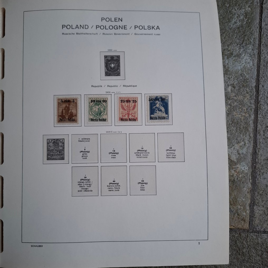 Poland 1918/1960 - Old collection unused/mint and canceled in Schaubek album. #3.2