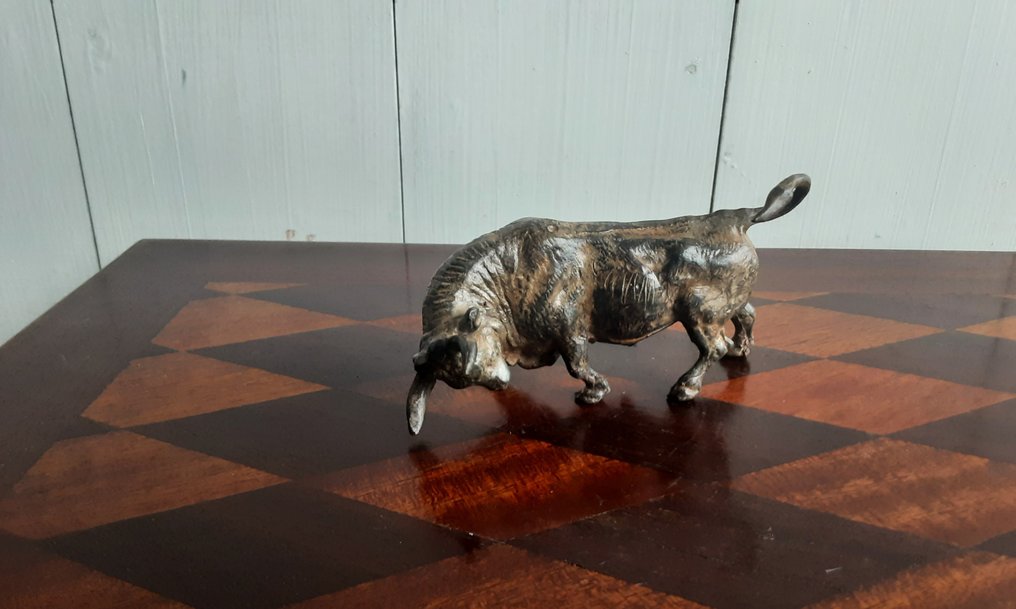 P. Chenet - Posąg, stier - 7 cm - Brązowy #1.0