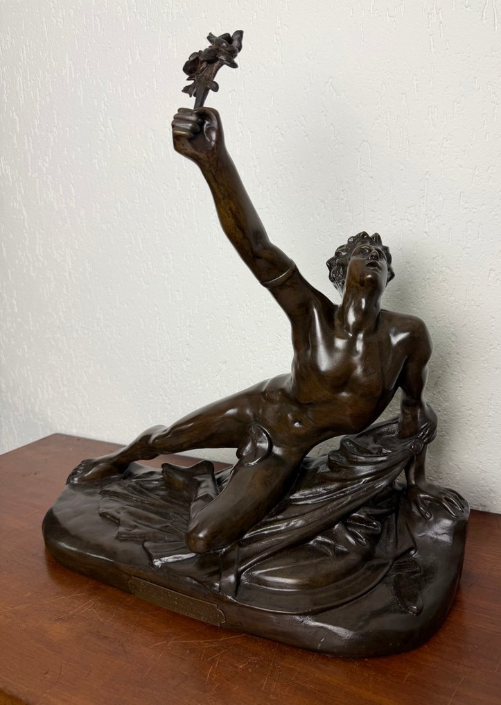 Attr. Jean-Pierre Cortot (1787 - 1843) - Γλυπτό, "Marathon Soldier" - 55 cm - Μπρούντζος #1.0