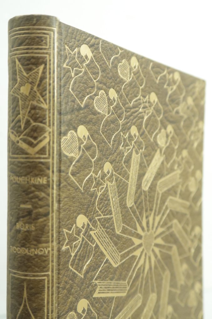 [René Kieffer] ; A. S. Pouchkine ; E. Vivier-Kousnetzoff (trad.) / G. Braun - Boris Godounov [num. sur vélin avec suite] - 1928 #1.0