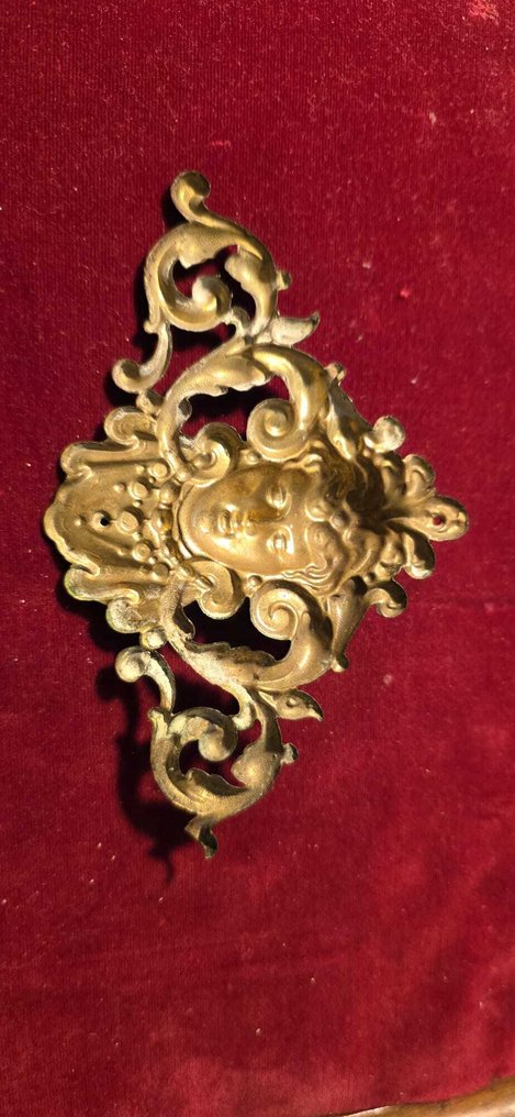 Dombormű, Ornamento - 8 cm - Sárgaréz #1.0