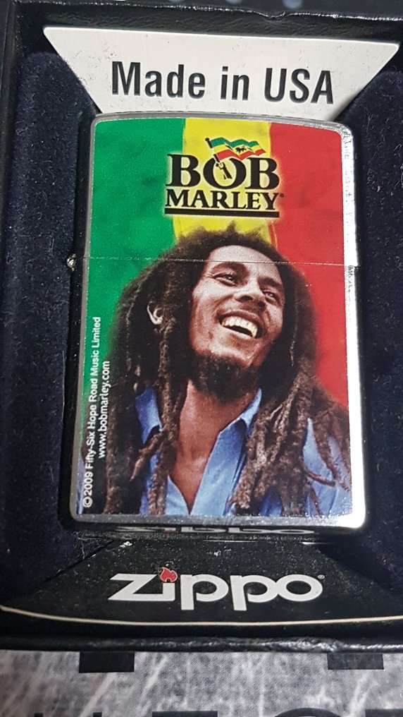 Zippo - Original Zippo Rarität Bob Marley limtierte Edition - Sem preço de reserva - Isqueiro - Chrome #2.1