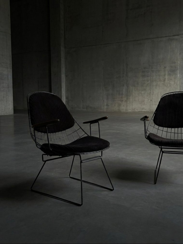 Pastoe - Cees Braakman, Adriaan Dekker - Sedia (3) - FM06 - Acciaio, Tek, Cord #2.1