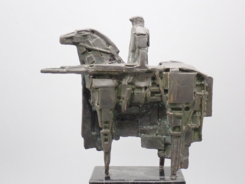 Eric Claus - Sculpture, De Wachter - 22 cm - Bronze - 1984 #1.0
