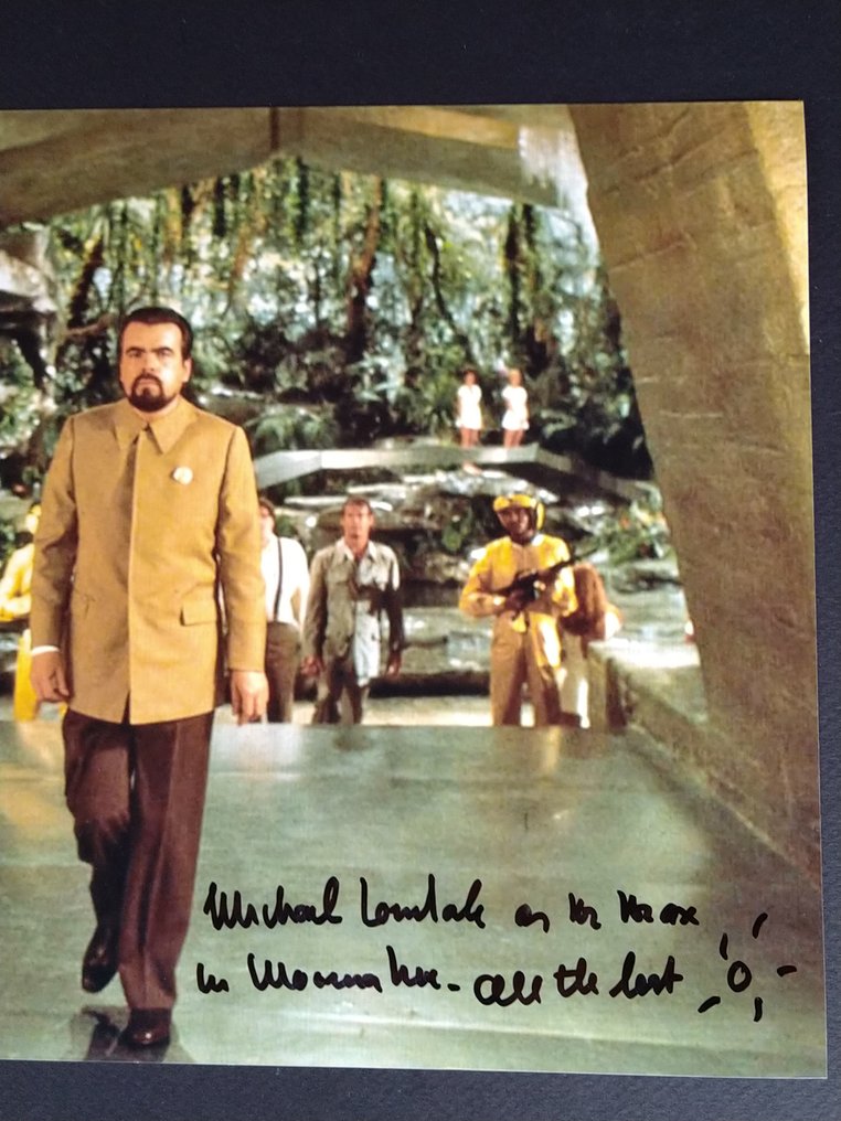 James Bond 007: Moonraker - Michael Lonsdale (+) "Hugo Drax" - Autograph, Photo with COA #2.1