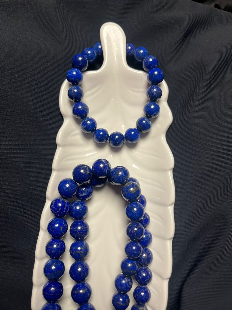 Λάπις λαζούλι - Ασημί - Κολιέ με μενταγιόν - AAAA+++ Lapis lazuli #1.0