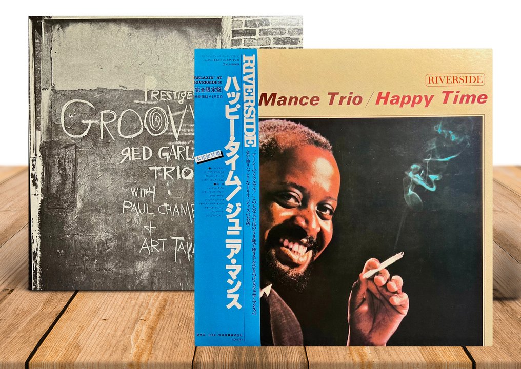Junior Mance Trio, The Red Garland Trio - Happy Time / Groovy - 2 x Japan Press - A masterclass in piano trio jazz ! - Multiple titles - LP Albums (multiple items) - Japanese pressing, Mono, Stereo, Microgroove, 1st Pressing, Reissue - 1976 #1.0