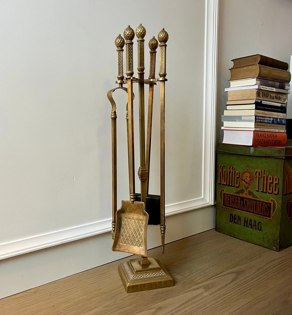 Pejsetilbehør - Messing - Pejsesæt orientalisme #1.0