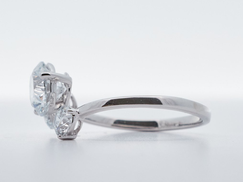 沒有保留價 - 戒指 - 14 克拉 白金 -  2.55ct. tw. 鉆石 (實驗室培育) - 鉆石 #4.3