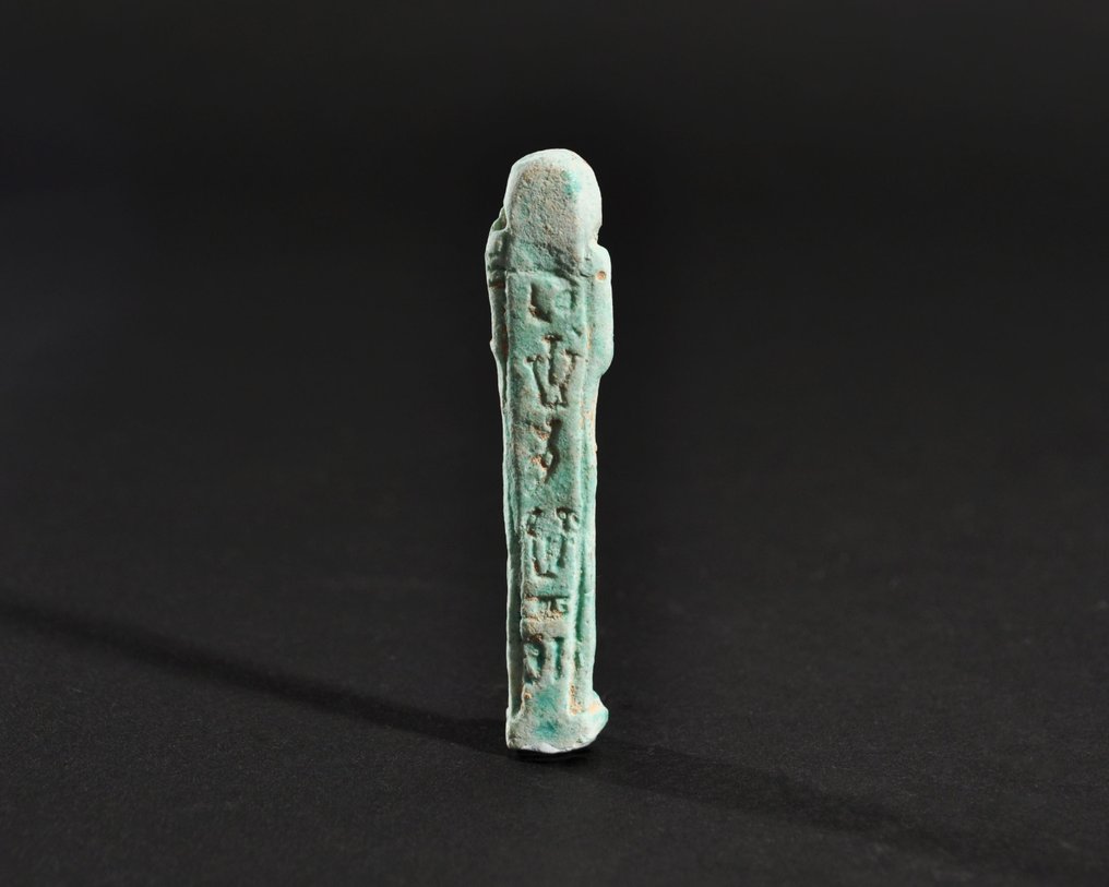 Ancient Egypt, Late Period Faience Shabti - 6.6 cm  (No reserve price) #3.2