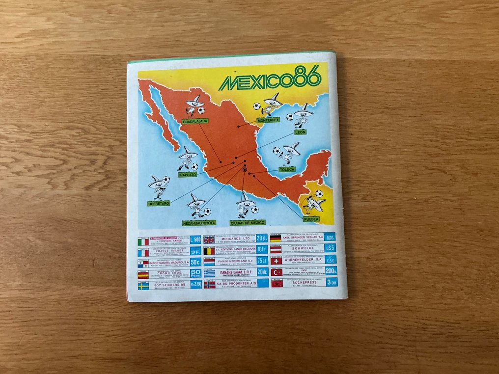 帕尼尼 World Cup Mexico 86 马拉多纳 - 1 完整册子 - Good (GD) #1.0