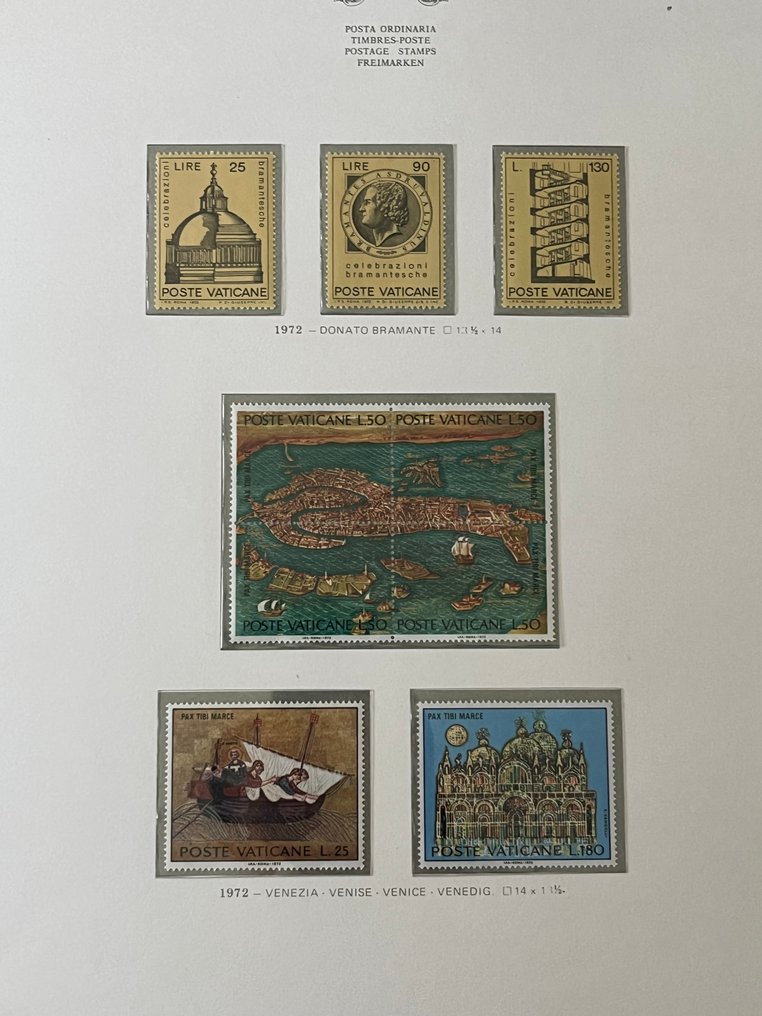 Βατικανό 1971/1997 - Βατικανό, επετείους γραμματόσημων από το 1971 έως το 1997, καινούργια με πλήρη κόλλα. #2.1