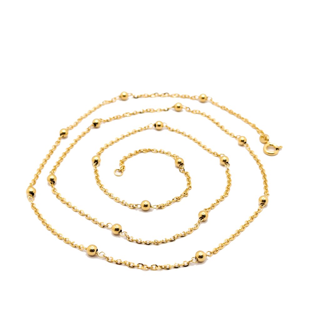 项链 - 18K包金 黄金 #1.0