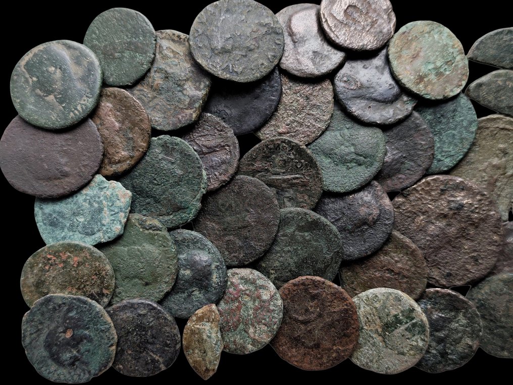 Ρωμαϊκή Αυτοκρατορία Lot of 50 Asses & Dupondii (1st-2nd century AD)  (χωρίς τιμή ασφαλείας) #1.0