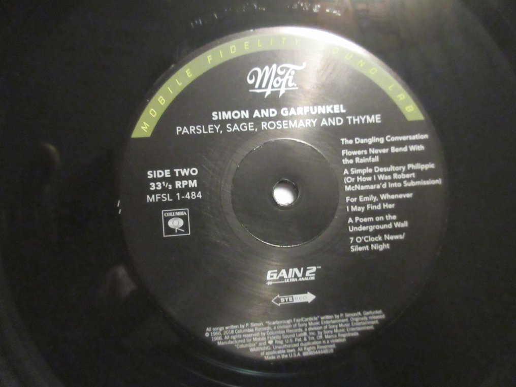 Simon & Garfunkel - Parsley, Sage, Rosemary And Thyme - #005050 - LP - 180 grammi - 2019 #4.3