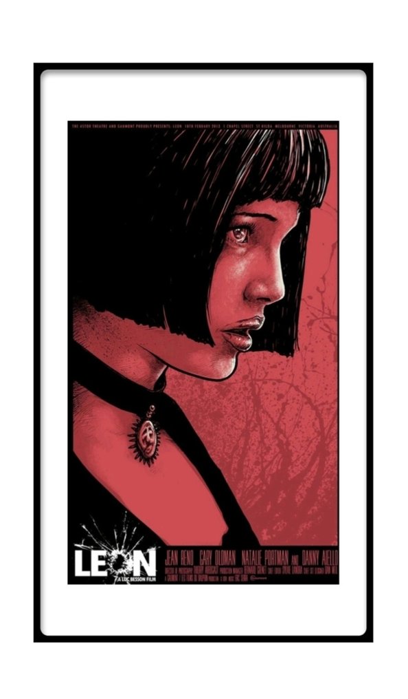 Godmachine - Léon: The Professional filmposter 1994  – Genummerde editie #1.0