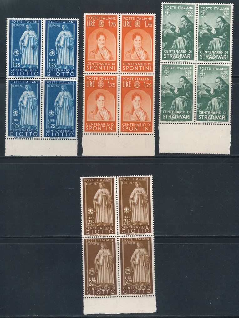 義大利王國  - Illustri，系列完整编号 426/435，处于新鲜的季度中。 #2.1