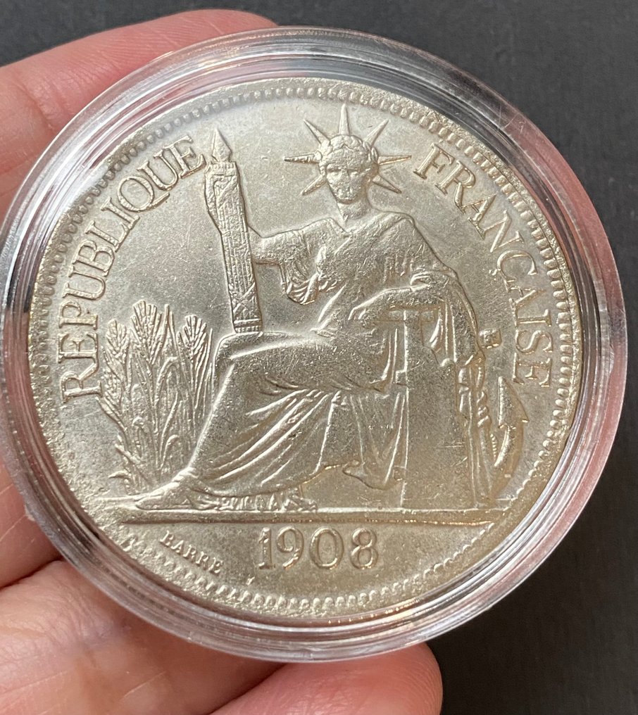 Francia Indokína. Piastre 1908 (Nincs minimálár) #1.0